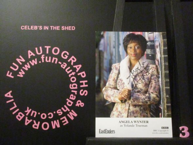 Angela Wynter (Yolanda Trueman) Authentic Autographed EastEnders 6x4 Cast Card (3)(SEE PIC)