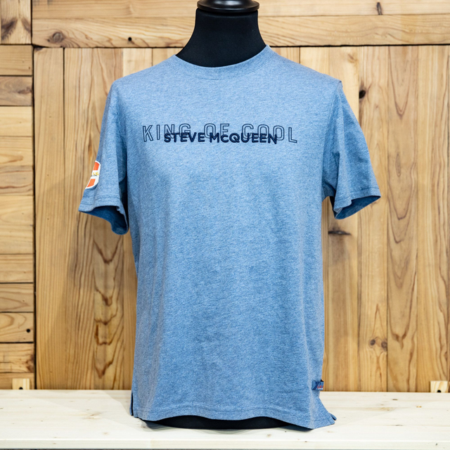 Tshirt Steve Mac Queen King of Cool Blue clair
