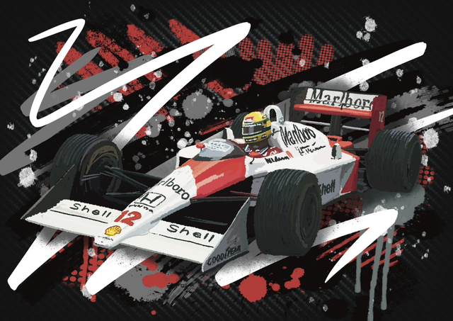 Ayrton Senna McLaren F1 car no.12