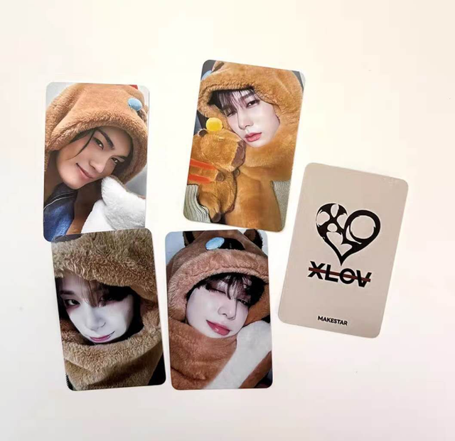 Set de 4 cartes XLOV fanmade | Inclut les 4 membres | Merch K-POP