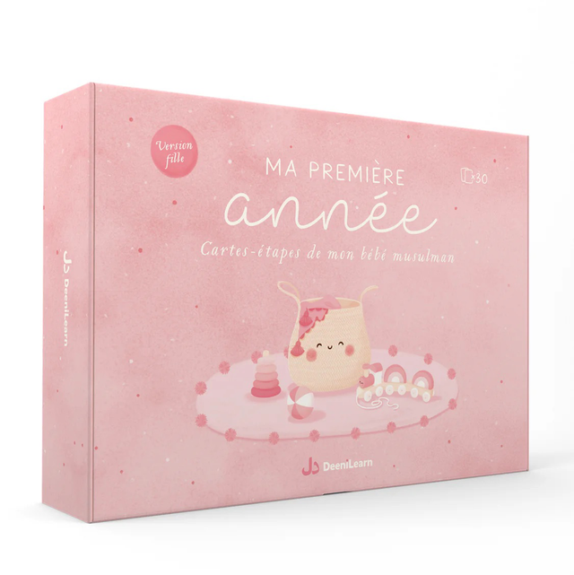 Ma première année - cartes étapes bebe musulman - 