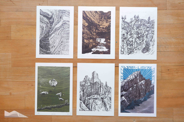 Landscape postcard set