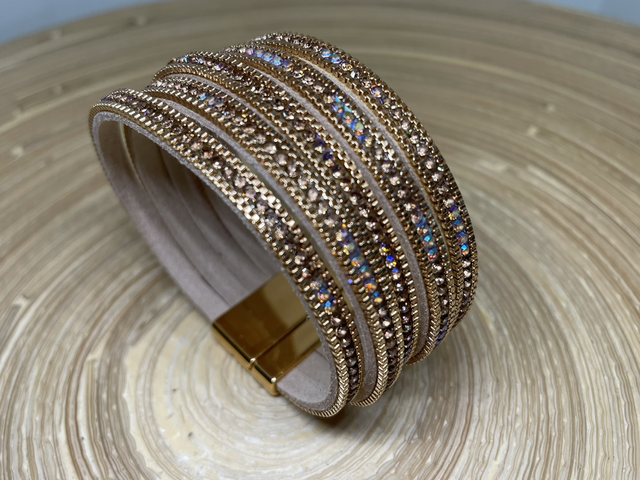 Multi Strand Sparkle Wrap Bracelet
