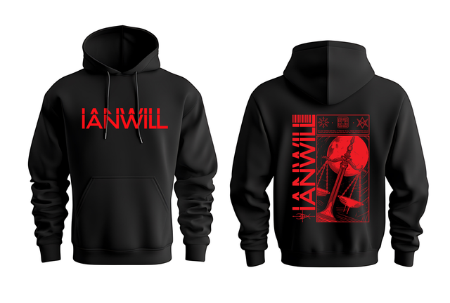 Sweat/Hoodie &#039;Condemned&#039; Red&amp;Black