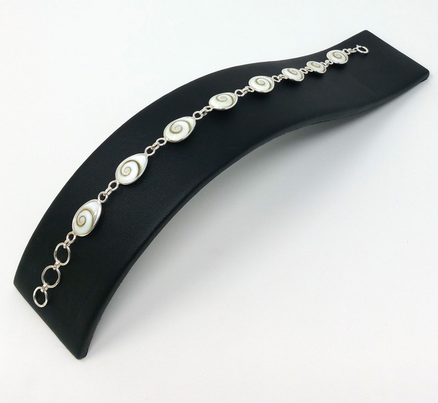 BRACELET FEMME 8 GOUTTES OEIL DE STE LUCIE SUR ARGENT RHODIE BRS049