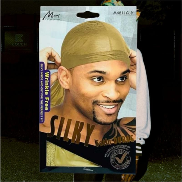Murry Collection Silky Satin Durag – Gold | Hair Styling & Protection