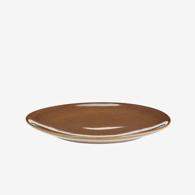 Assiette à déjeuner en grès