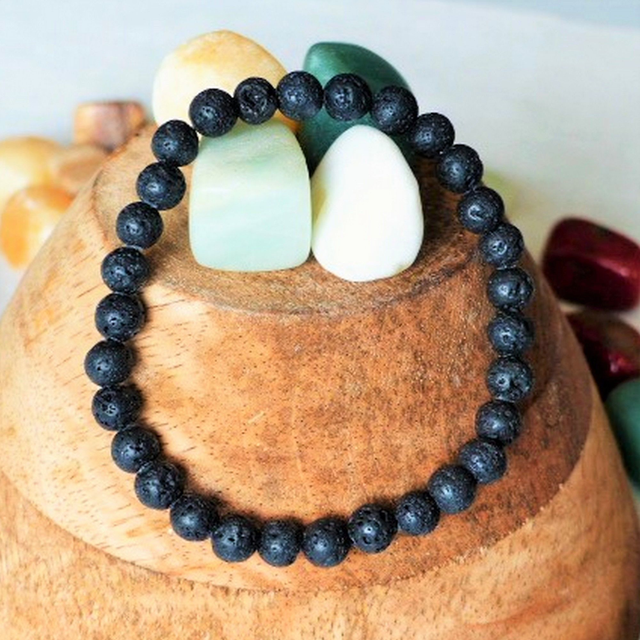 Bracelet Pierre de Lave 6 mm