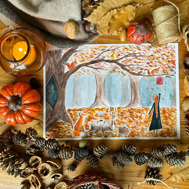 L’arbre aux livres - carte postale