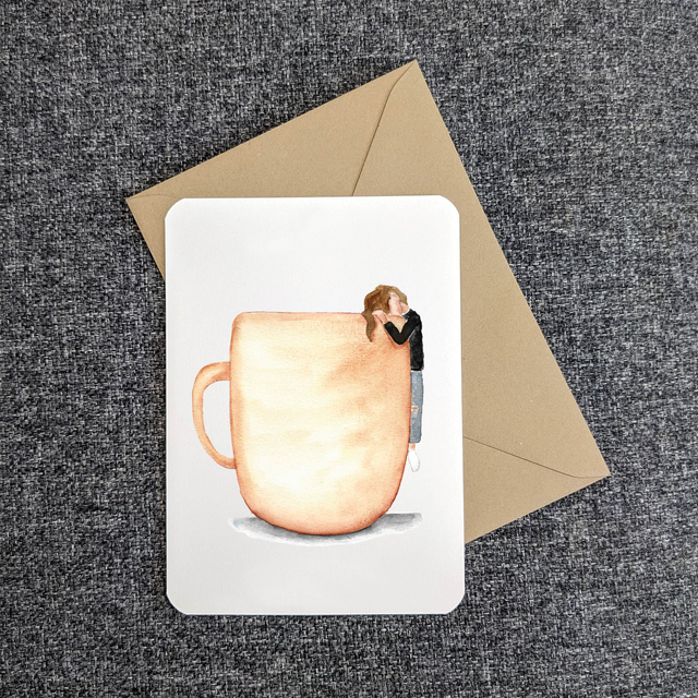 Wenskaart Getting into it, incl envelop