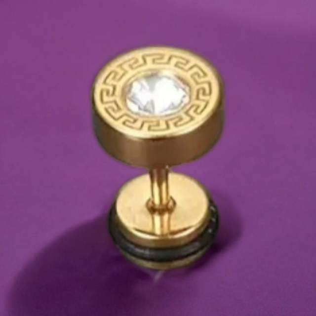 Boucles d'Oreilles Clous Vintage Inspirées de la Grande Muraille - Homme/Femme