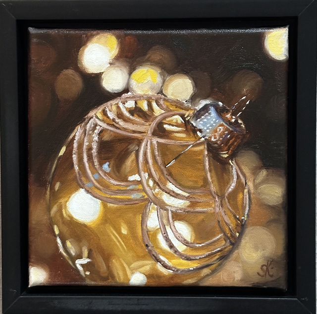 Weihnachtsbaumkugel - Feine Ölmalerei für dein Zuhause