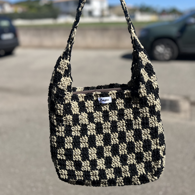 Tote bag carreaux 