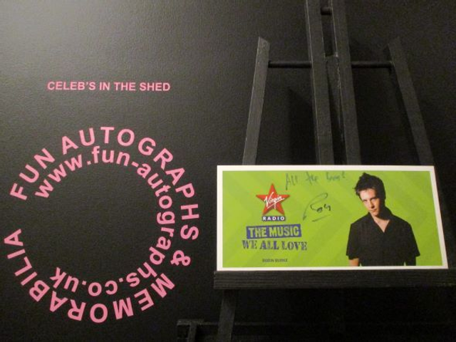 Robin Burke Authentic Autographed Virgin Radio Cast Card