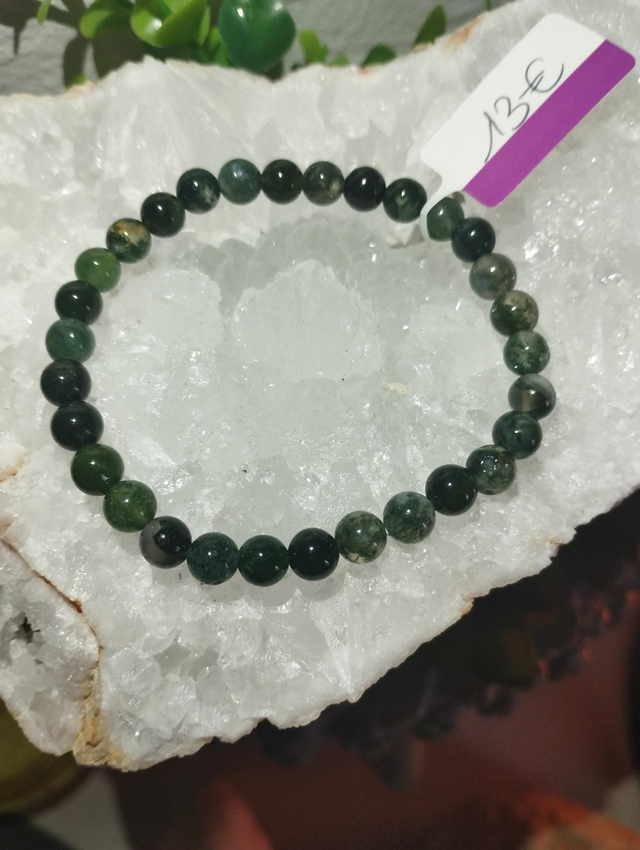 Bracelet Agate Mousse 6mm