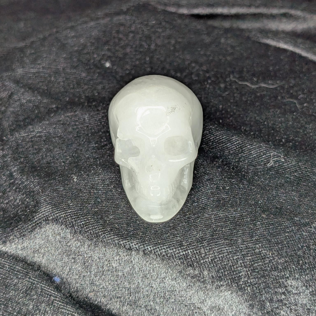 High Quality Hand-Carved Crystal Skull - 2" Angolan Quartz 