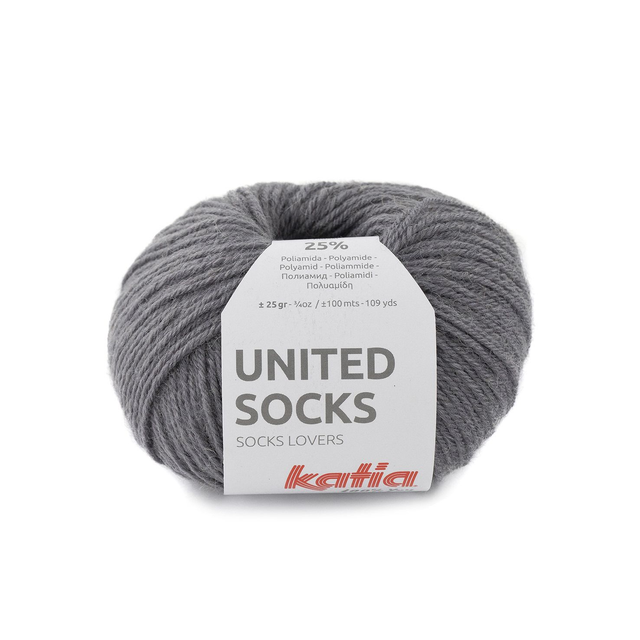Katia United Socks Gris 9 X2