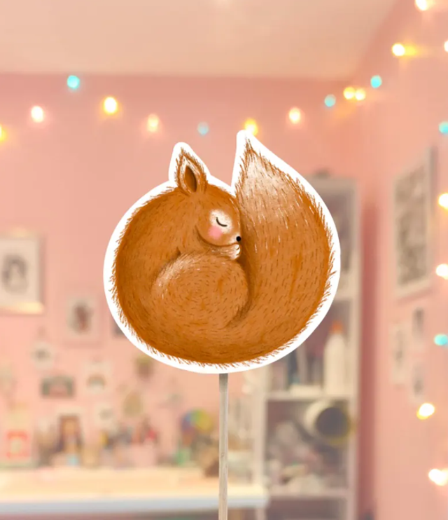 Sticker « Ecureuil endormi »