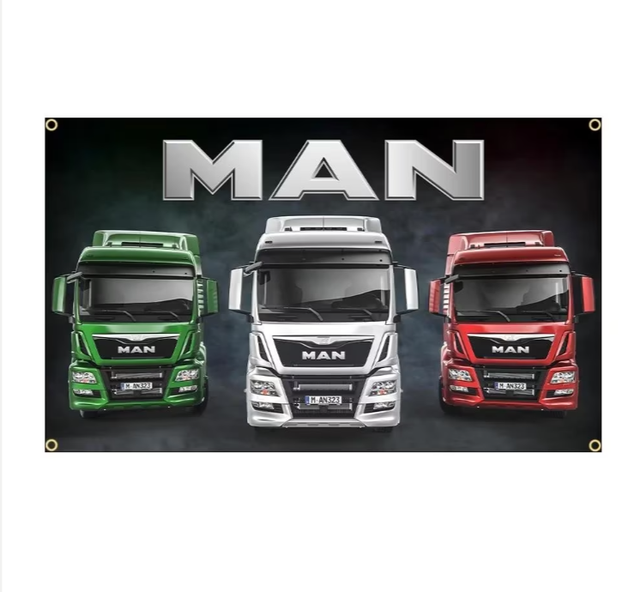 Grote vlaggen Man (150x90cm)