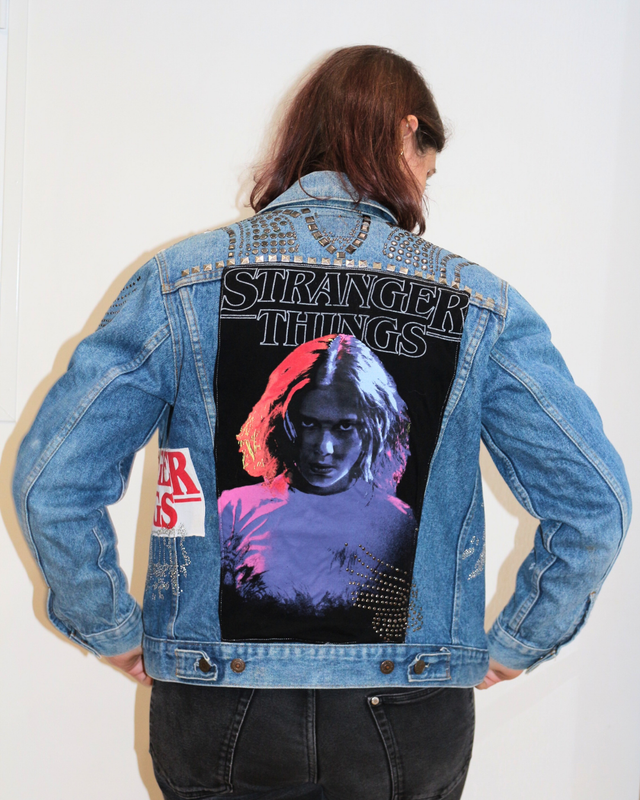 ⚡️ Veste en Jean Levi's Upcyclée "Eleven Edition" – Stranger Things⚡️