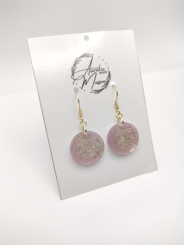 Boucles d'oreilles résine