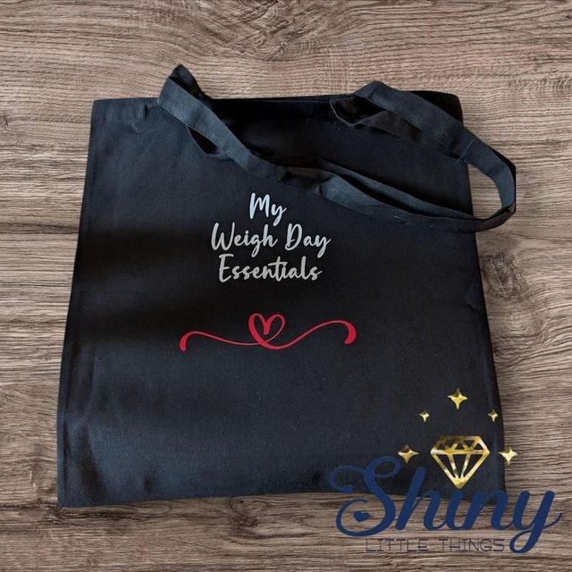 Black Weigh In Essentials Tote Bag