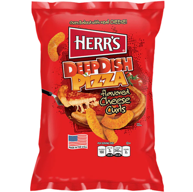 Herr's Deep Dish Pizza Curls (198g)