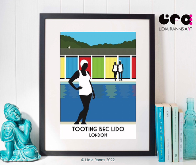 Tooting Bec Lido Fine Art Print - Limited Edition