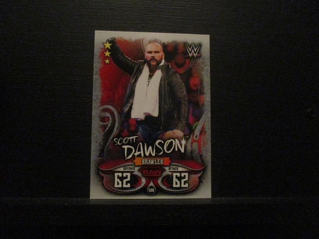 Scott Dawson - Raw Slam Attax Live Original Trading Card #138