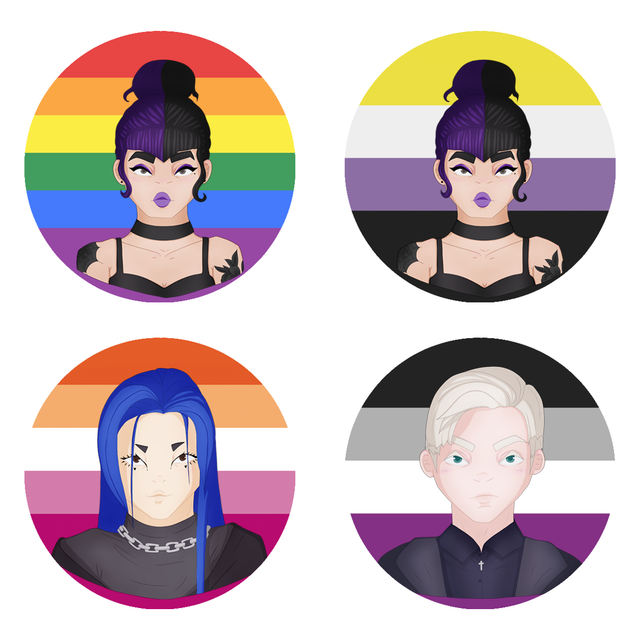 Soulbound Pride Badges