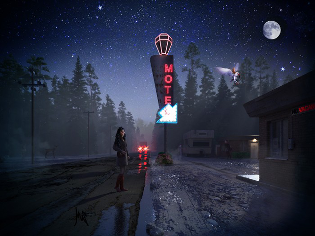 Twin Peaks inspired art from Maja Ljunggren