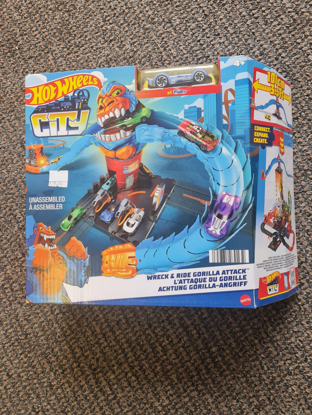 HOT WHEELS CITY WRECK & RIDE GORILLA ATTACK