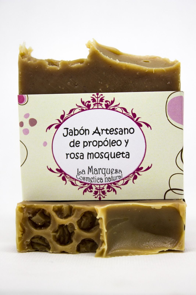 Jabón de propóleo y rosa mosqueta