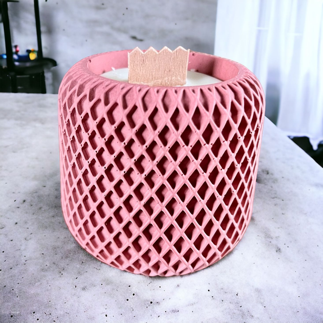 Bougie Parfumée à la cire d&#039;abeille - Parfum Pomme d&#039; Amour  - 85g   