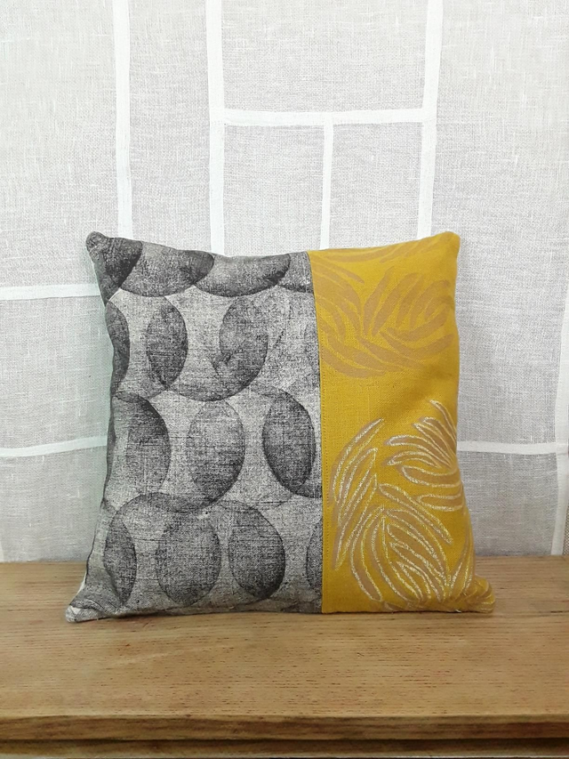 Coussin en lin- collection PATCHWORK 