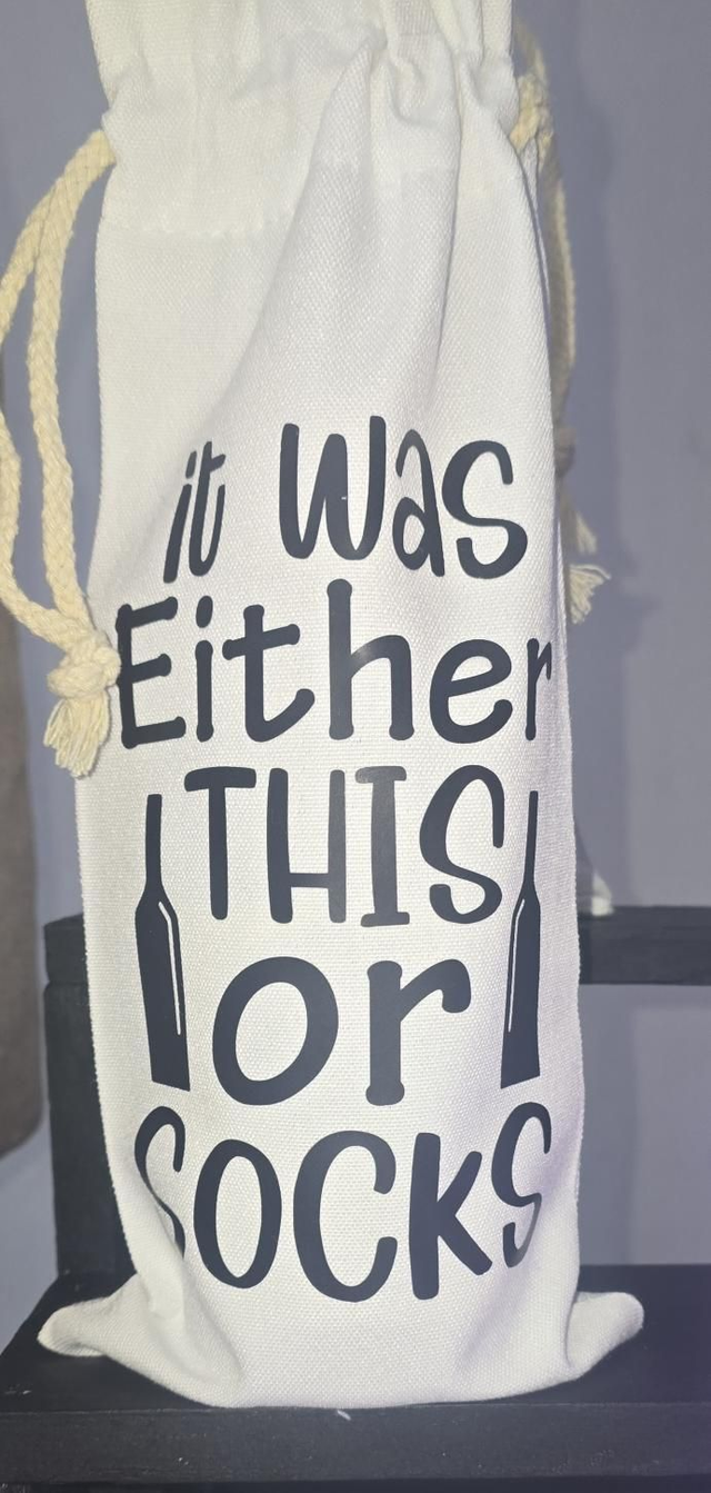 It was either this or socks 