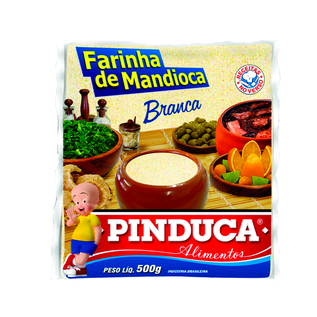 Farinha de mandioca crua 500 gr- Pinduca