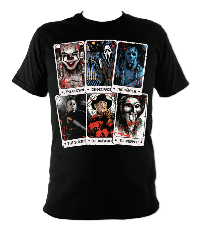 Horror Icon Tarot Card T-shirt