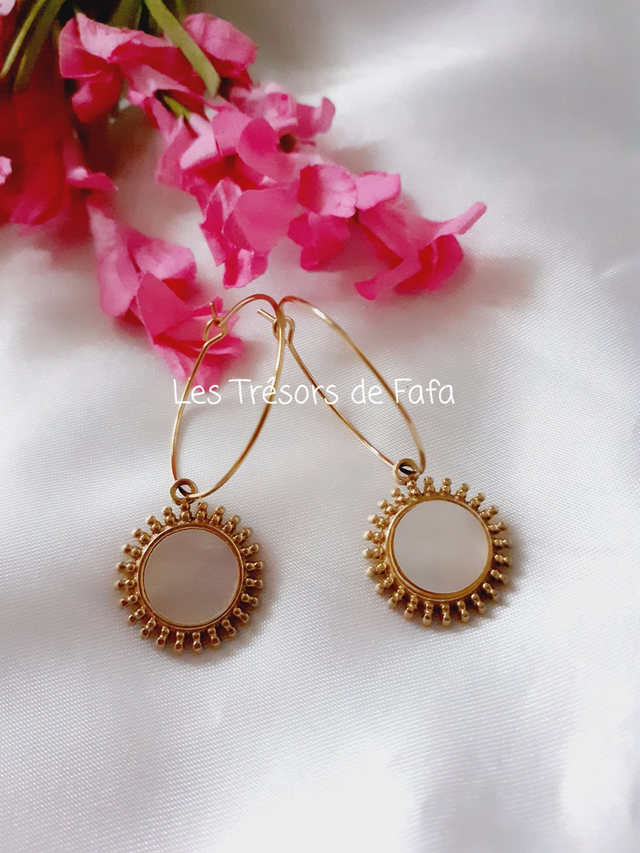 Boucles d'oreilles créoles NATACHA