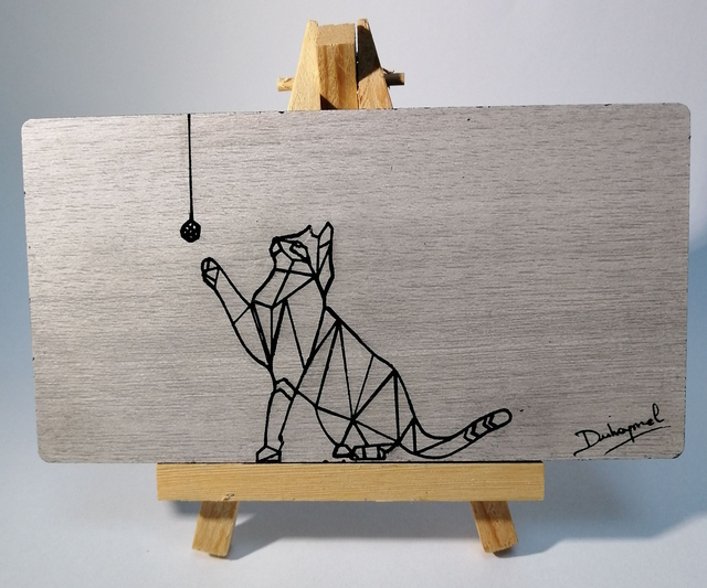 Le chat et sa balle 