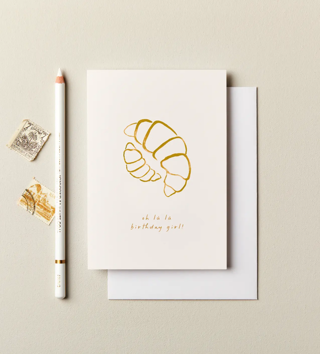 Croissant Birthday Card