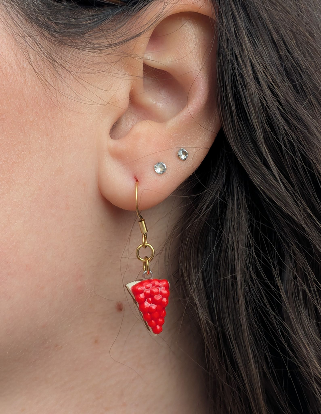 Boucles d'oreilles cheese cake