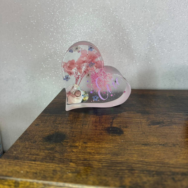 Small deep heart ornament