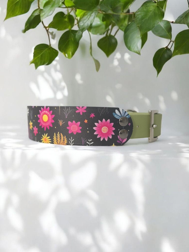 Collier pour chien en BioThane® Original USA. Cactus / Guacamole  