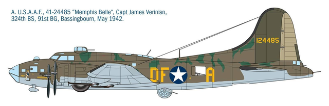 B-17F Flying Fortress Italeri 1487 1/72