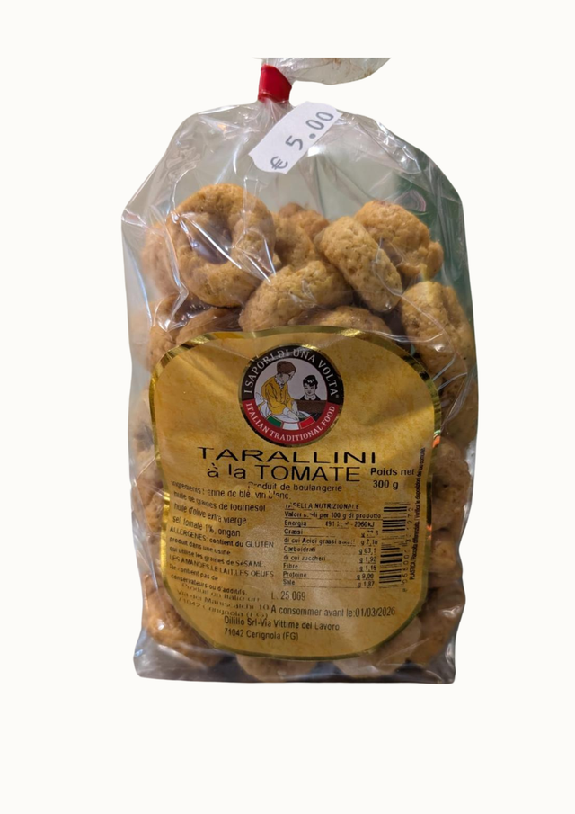 Tarallini a la tomate 300 gr