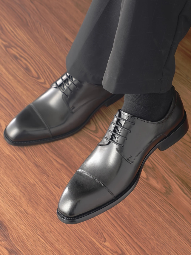 Men's Black Handmade Leather Dress Shoes
