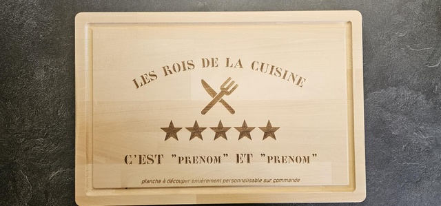 Planche à découper personnalisée 