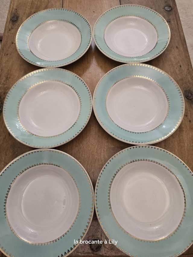 Assiettes creuses Badonviller 