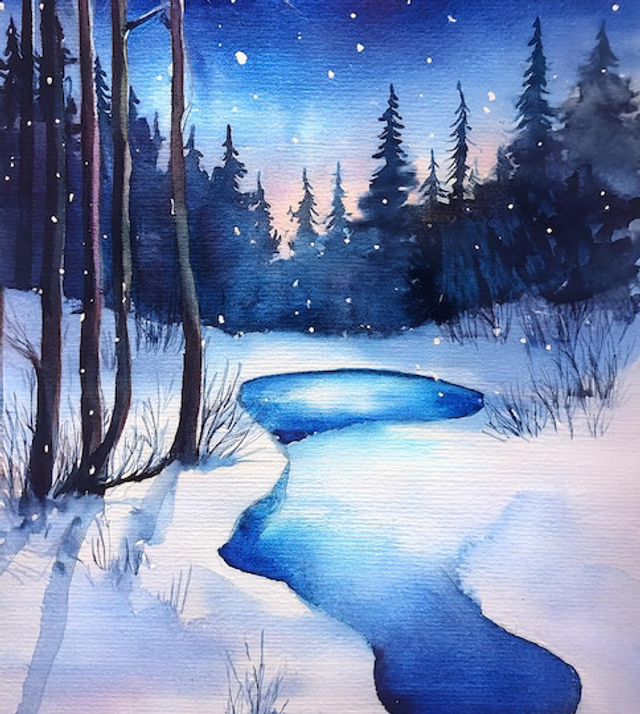 Stage d’aquarelle sur Carnet de croquis : peindre la nuit. (Samedi 04/04/2026)